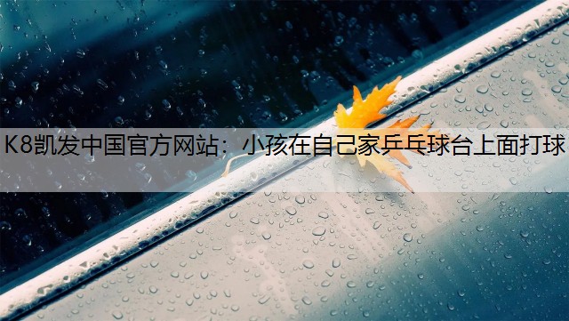 K8凯发中国官方网站：小孩在自己家乒乓球台上面打球