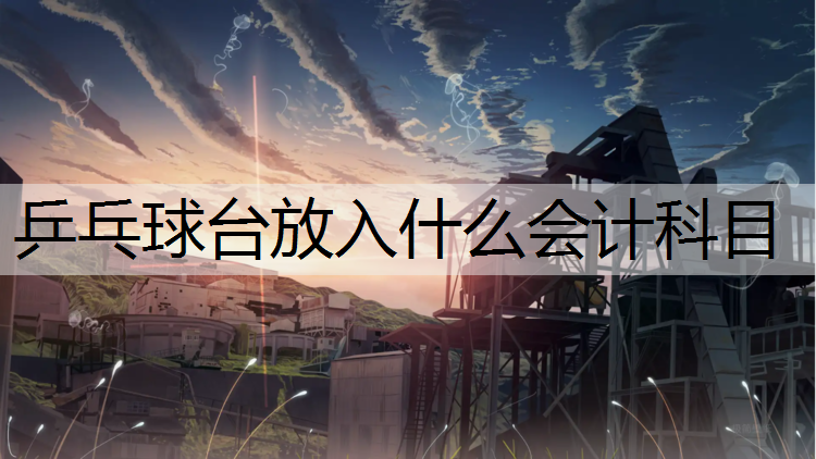 乒乓球台放入什么会计科目